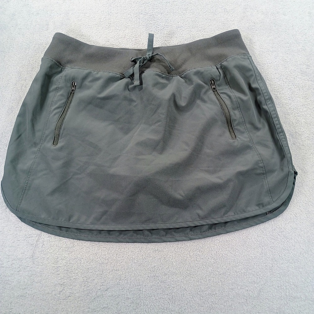 Magellan Womens Fish Gear MagRepel Skort Gray Medium Zipper Pockets